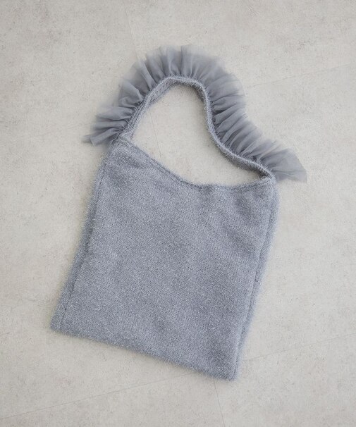 ・QUON フリルニットワンショルダー