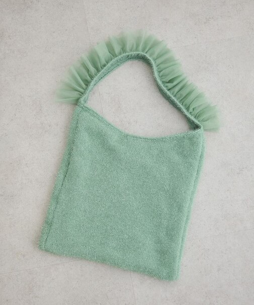 ・QUON フリルニットワンショルダー