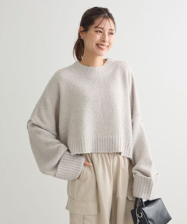 ・Petit Fleur ブークレワイドニット