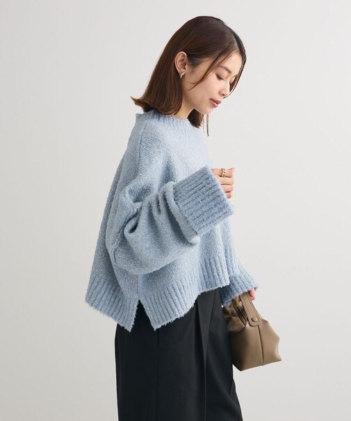 ・Petit Fleur ブークレワイドニット