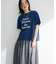 多段フェミニンロゴボックスTシャツ