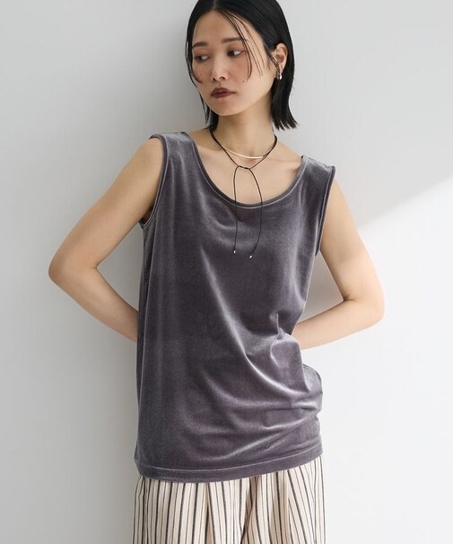 2Wayベロアタンクトップ