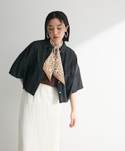 ・ELENCARE DUE デニムショートシャツ