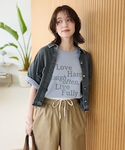 ・ELENCARE DUE デニムショートシャツ