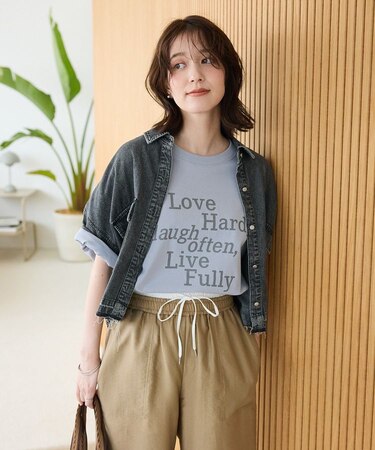 ・ELENCARE DUE デニムショートシャツ