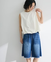 ・Petit Fleur バルーンノースリーブプルオーバー