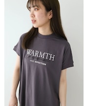 フレンチスリーブ筆記体刺繍ロゴプルオーバー