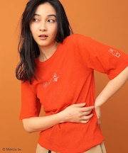 miffy/シアーリブプリントTシャツ
