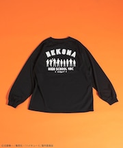 ハイキュー!! モノクロプリント音駒長袖Tシャツ