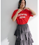汗染み防止カレッジロゴボックスTシャツ