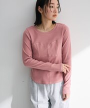 ・SUGAR SPOON ビスチェラインリブロンTEE
