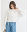 ・ANDSEARCH ドロストリボンブラウス