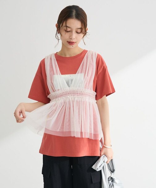 ・ELENCARE DUE チュールシャーリングビスチェ