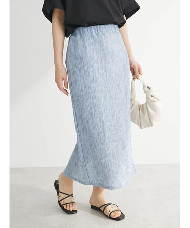 メランジプリーツIラインスカート