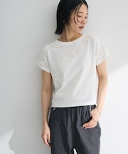・swing by パールリボンモチーフTEE