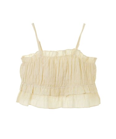 シャーリングキャミビスチェ