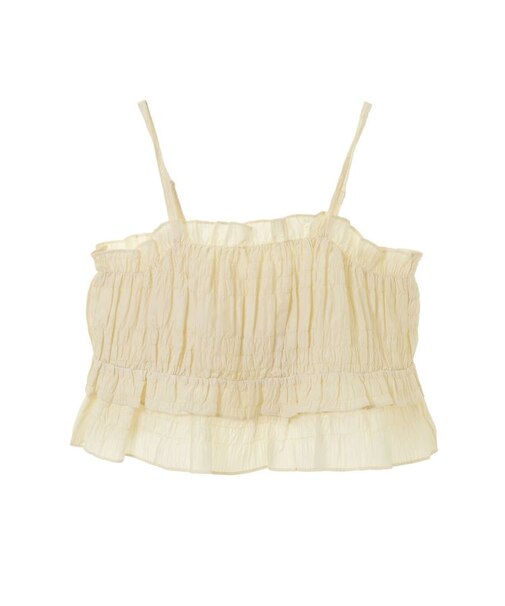 シャーリングキャミビスチェ