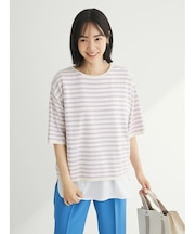 洗える　ニットTシャツ
