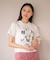 ・DOUBLE FLAGS リボンpt TEE