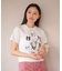 ・DOUBLE FLAGS リボンpt TEE