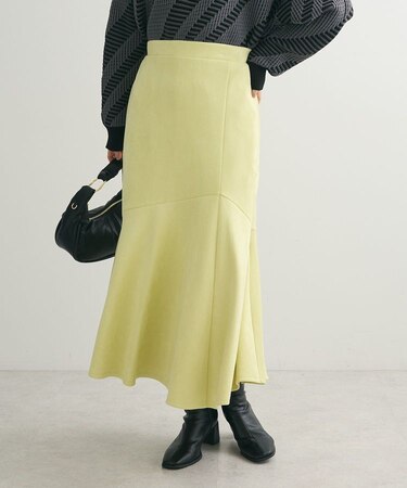 マシュマロスエードマーメイドスカート