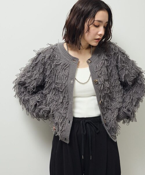 ループニットカーディガン｜グリーンパークスの通販｜&mall