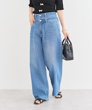 ・ELENCARE DUE Wウエストデニムパンツ