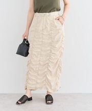 ・SUGAR SPOON 配色stギャザースカート