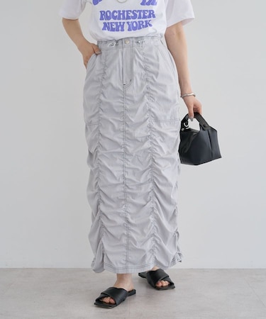 ・SUGAR SPOON 配色stギャザースカート