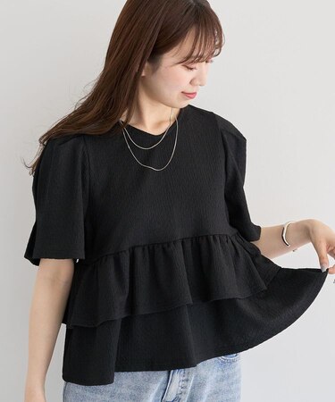 ・PetitFleur 2wayダイヤ柄プルオーバー