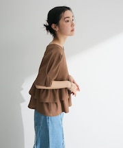 ・PetitFleur 2wayダイヤ柄プルオーバー