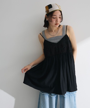 テープ刺繍ビスチェ