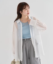 ・ELENCARE DUE ラメシアー長袖シャツ