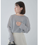シアークロップドプルオーバー
