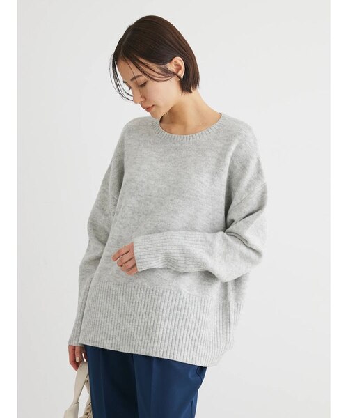 完売商品/STERNBERG/スーパーエクストラファインメリノクルーリブニット STERNBERG スーパーエクストラファインメリノクルーリブニット / M