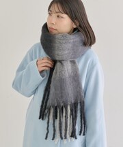 ・furry rate グラデーションチェックマフラー