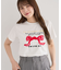 ・swing by リボンモチーフコード刺繍TEE
