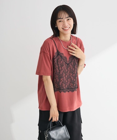 ・SUGAR SPOON トロンプルイユTEE