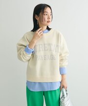 ロゴラメニットプルオーバー