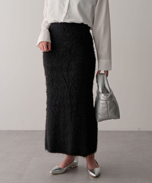 ・Petit Fleur シャギーニットスカート