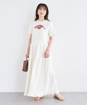 ・Petit Fleur フリルティアードキャミワンピ