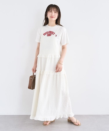 ・Petit Fleur フリルティアードキャミワンピ