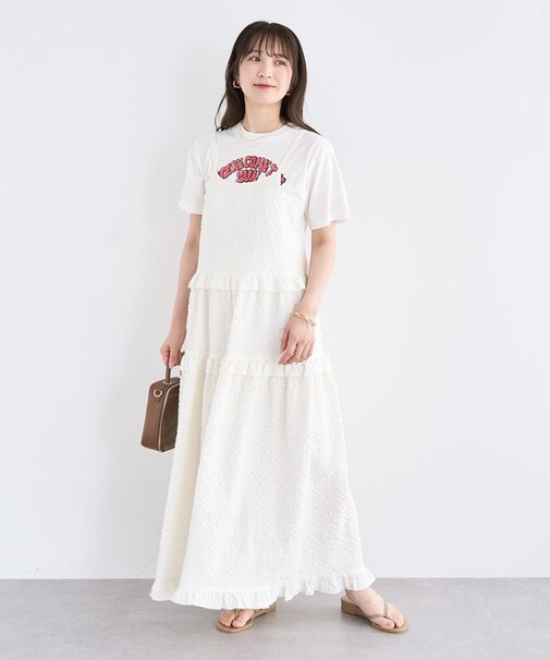 ・Petit Fleur フリルティアードキャミワンピ