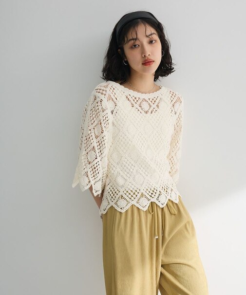 ・SUGAR SPOON クロシェプルオーバー