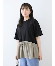 ドロスト切替えドッキングカットプルオーバー