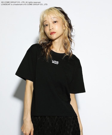 ■LOVEBOAT ロゴ刺繍TEE