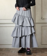 ・ELENCARE DUE ギンガムティアードスカート