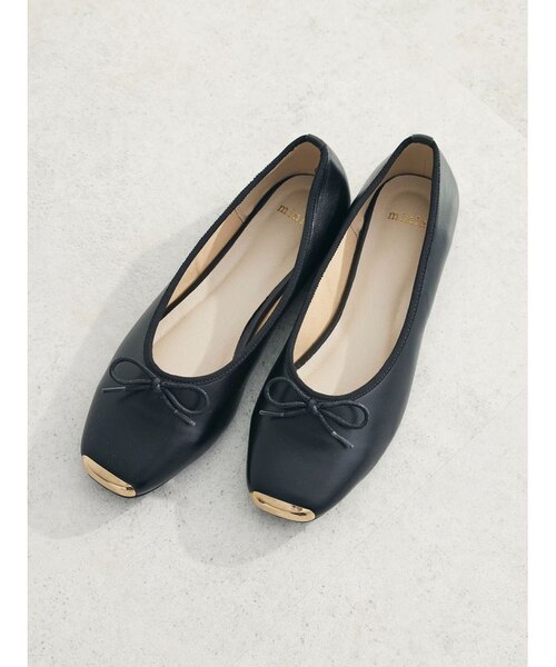 bonitas グリーン バレエシューズ フラットバレエシューズ Mint