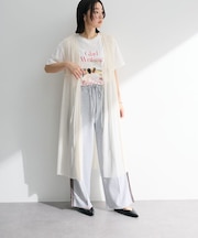 メッシュシャーリングレイヤーワンピース