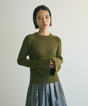 armonia.袖フレアニットプルオーバー